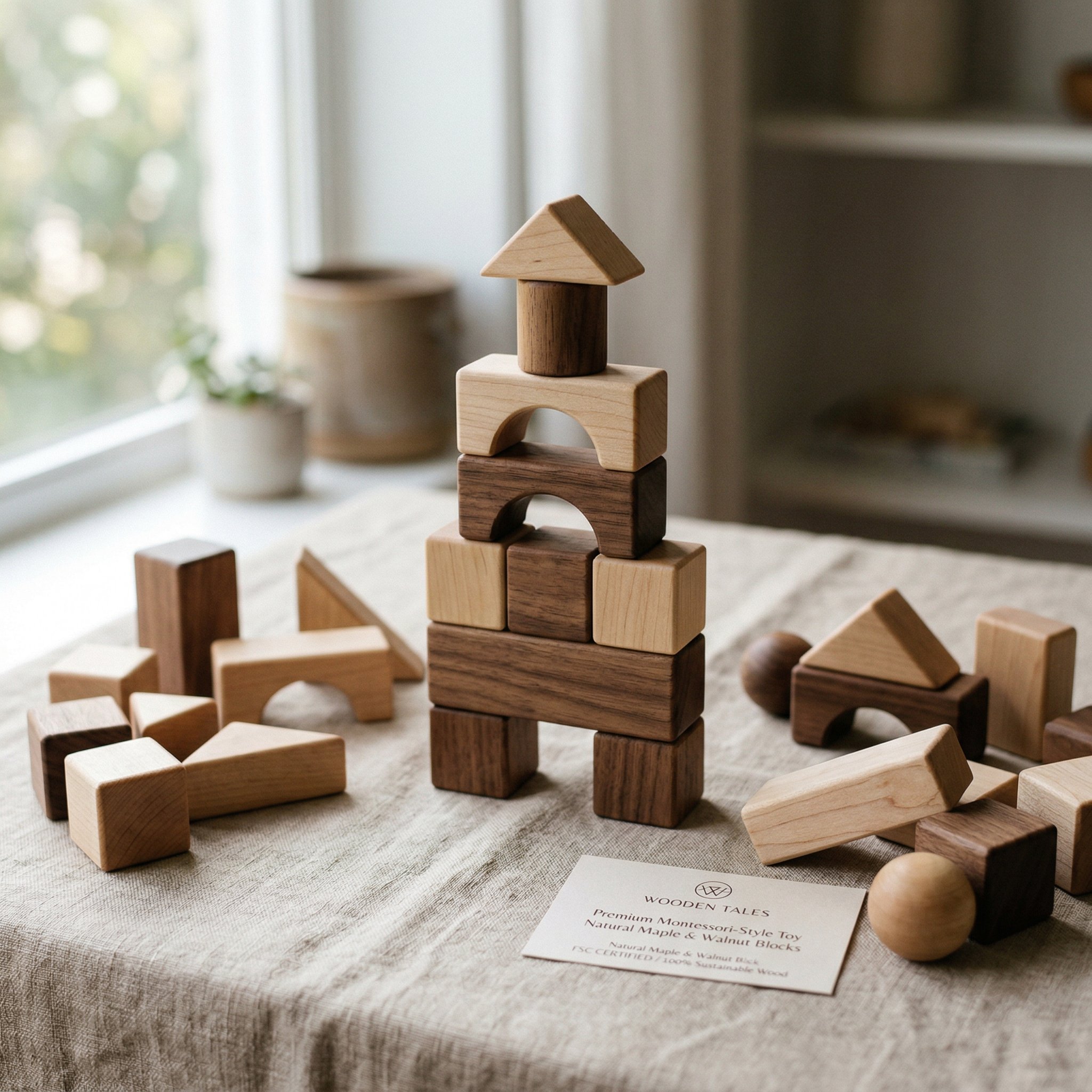 Maple & Walnut Block Set